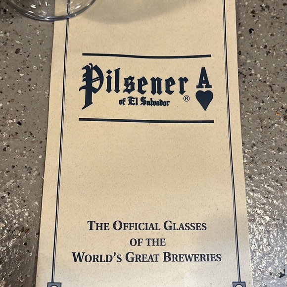 VINTAGE COLUMBIA HOUSE COLLECTIBLES  PILSENER GREG JACKSON 24KT RIMMED GLASS - Picture 6 of 9
